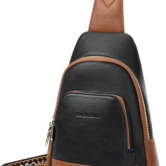 Chic Vegan Leather Crossbody Sling Bag for Women - Multi-Pocket Design - Picture 9 of 9